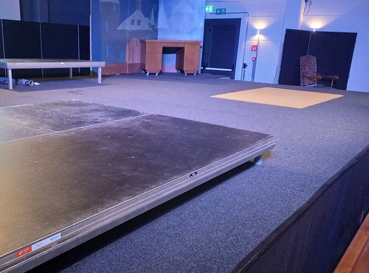 Tapijttegel Omega - breedte 1m / lengte 1m Antraciet VERHUUR