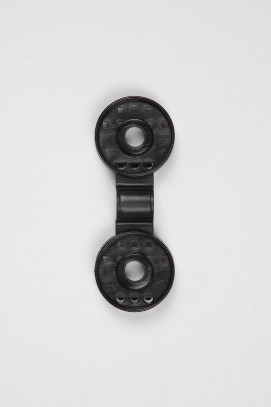 Zwarte clips voor zichtschermen