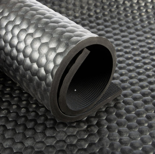 Hamerslagloper 8mm - breedte 2m / lengte 10m met inlaag